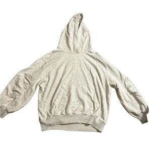 aerie Light Gray Hooded Sweatshirt size medium